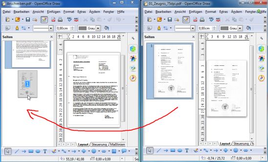 PDFs in Writer per Drag&Drop zusammenführen