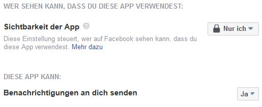 Zugriffsrechte einer App