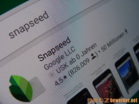 Bildbearbeitung mit Snapseed