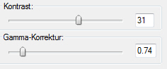 Kontrast in IrfanView bestimmen