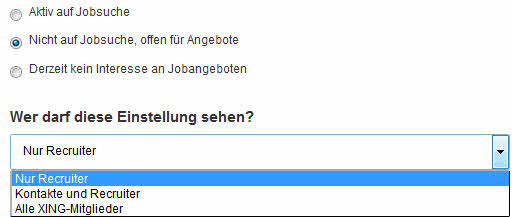 Aktiv auf Jobsuche