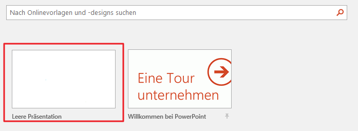 Leere Prsentation