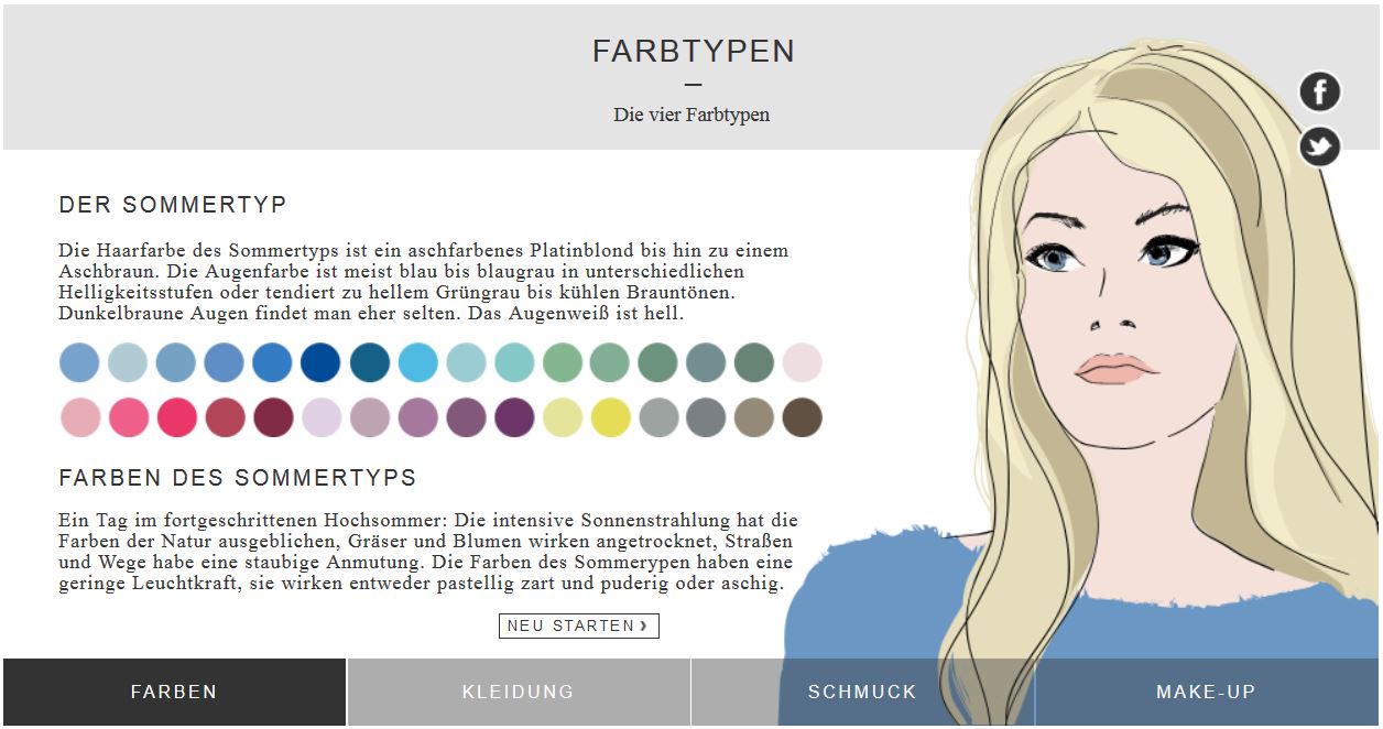 Farbtypenberatung Zalando